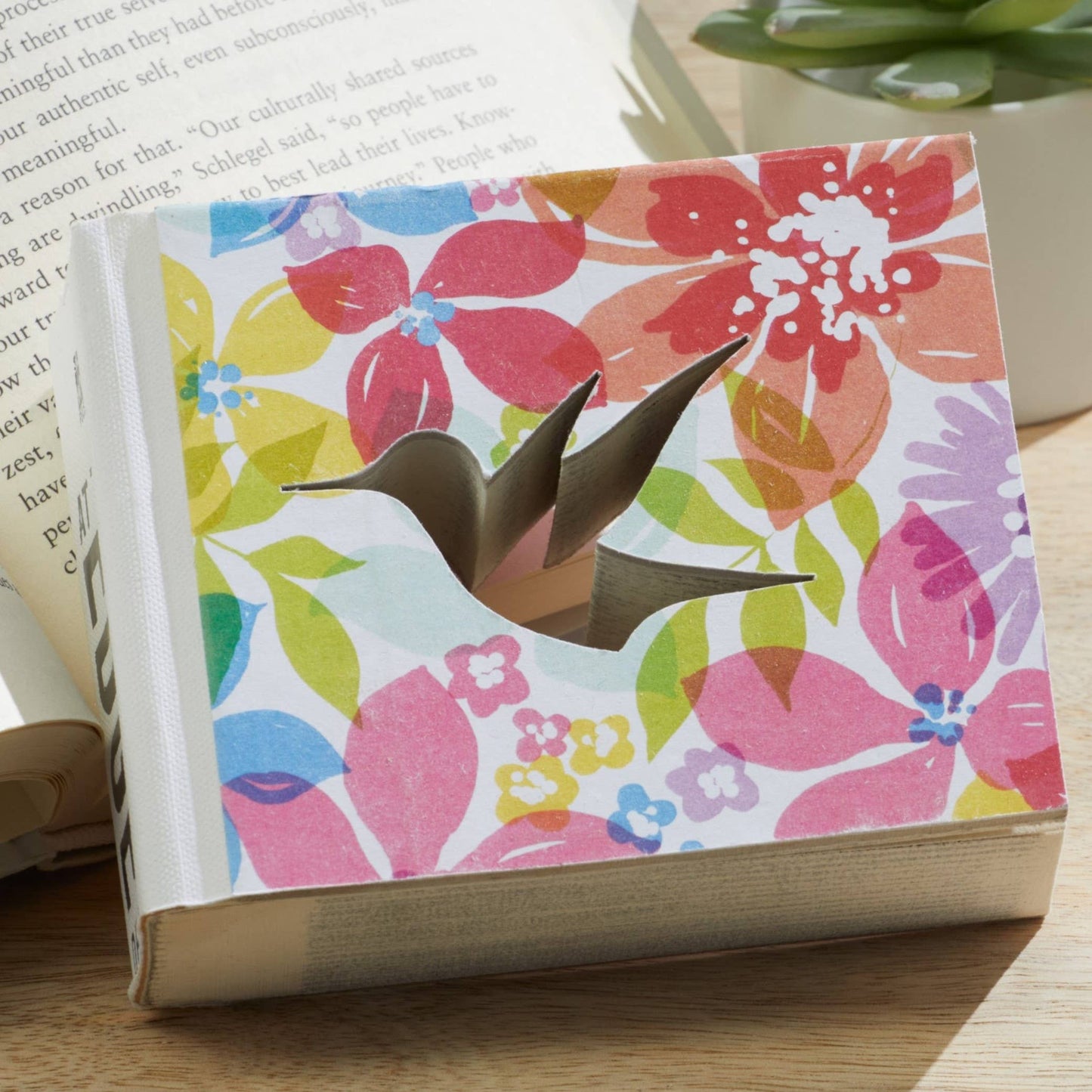 Cutout books, gift for mom, shelf sitters, book lovers: Cat
