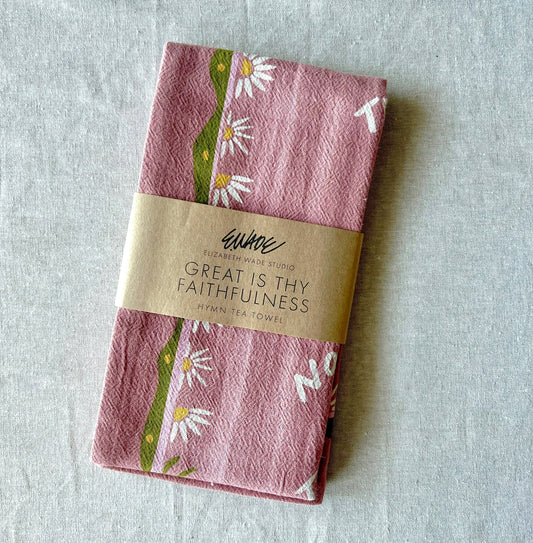 "Great is Thy Faithfulness" Hymn Tea Towel