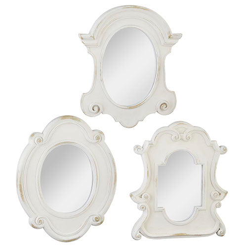 Distressed Vintage Mirrors - Set of 3