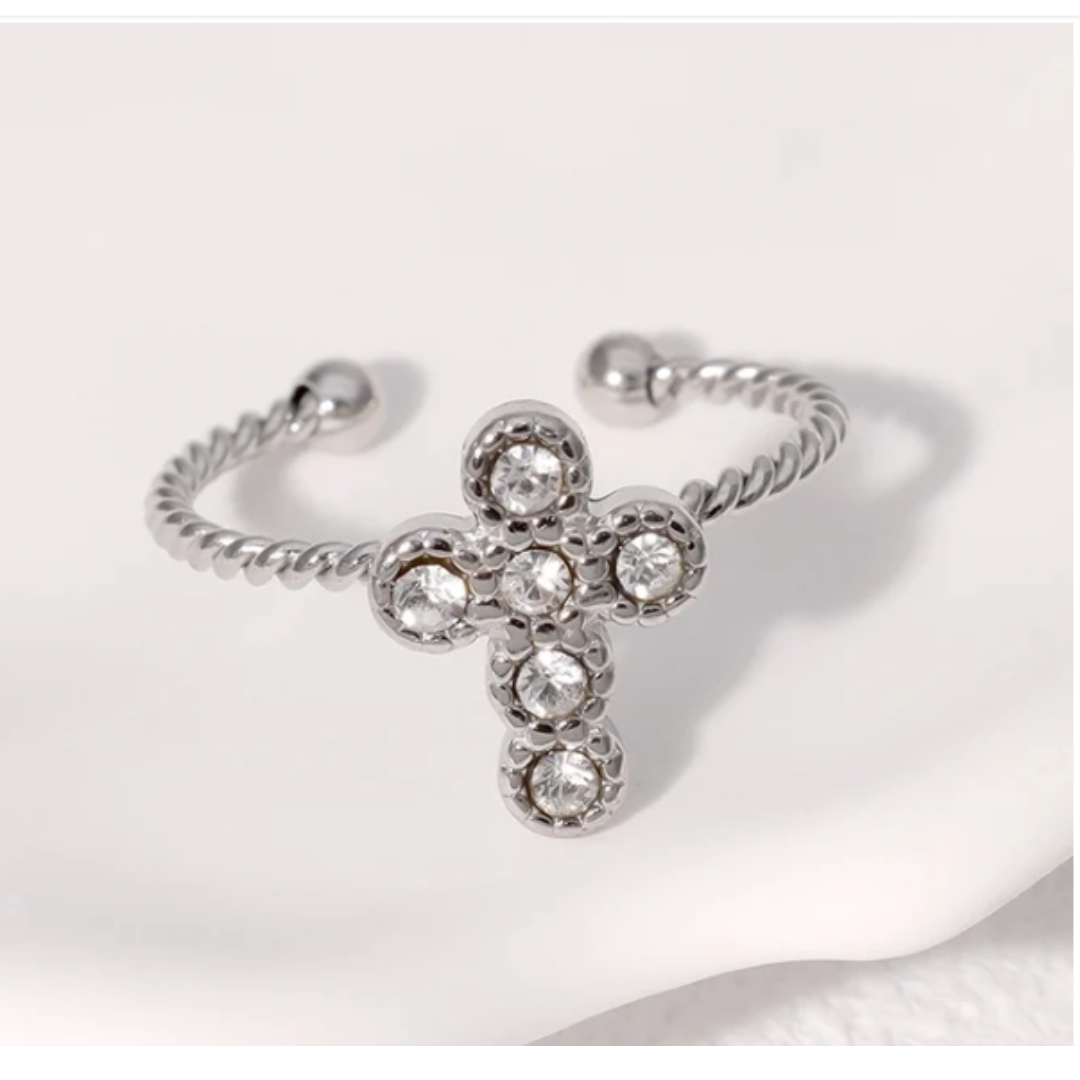 Stainless Steel Cross Ring | Christian Jewelry