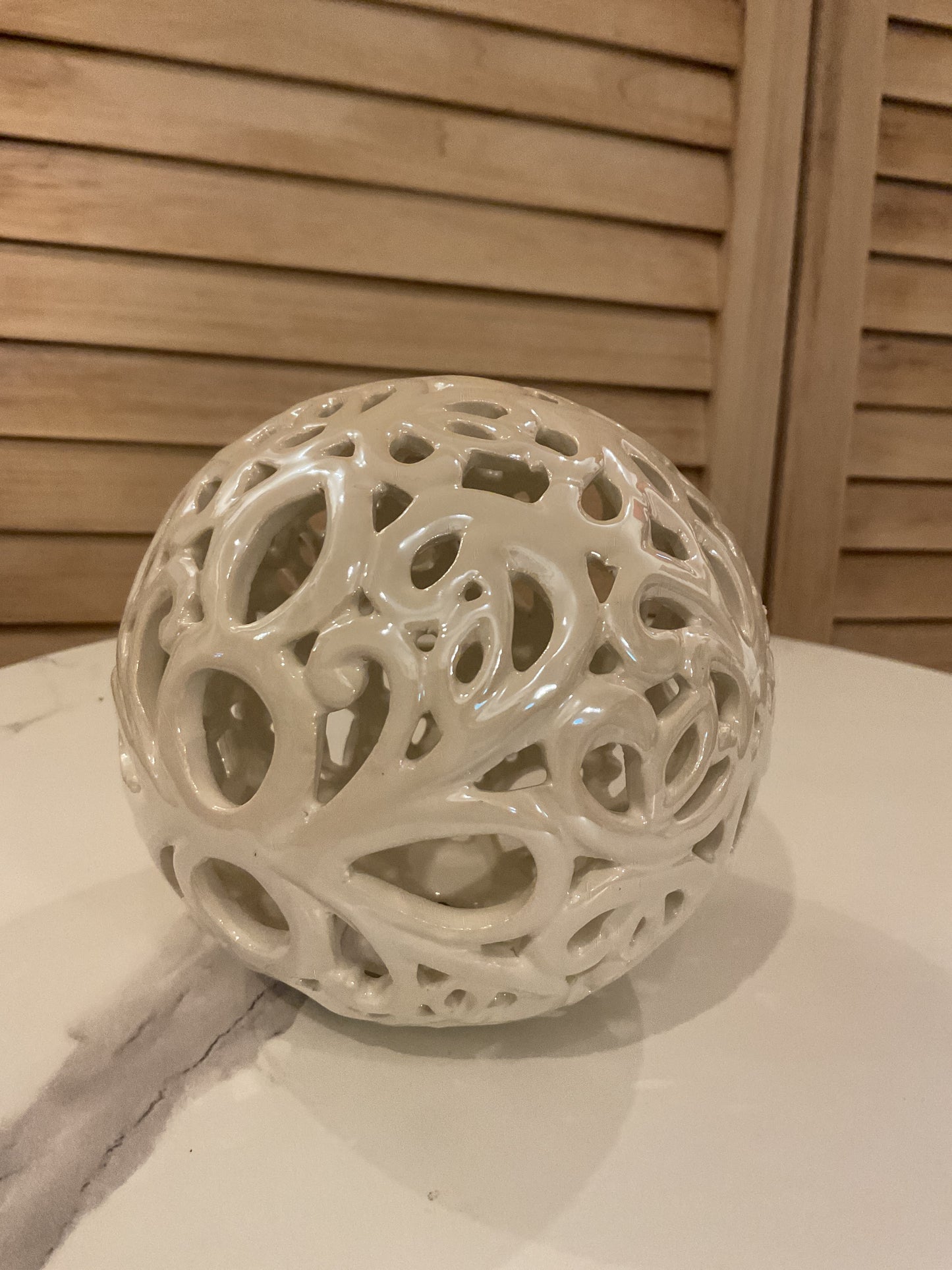 White Ceramic Orb