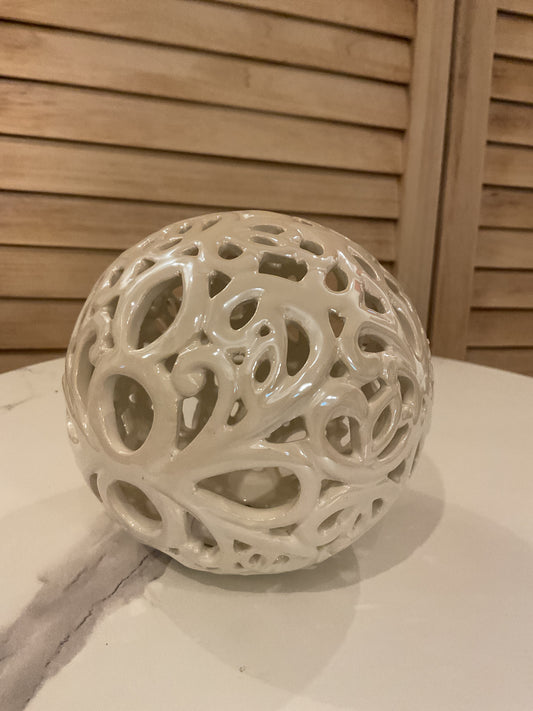 White Ceramic Orb