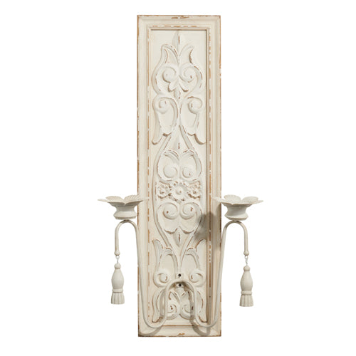 Distressed Candle Holder Wall Panel