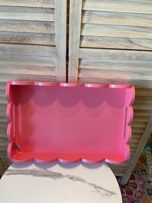 Large Pink Scalloped