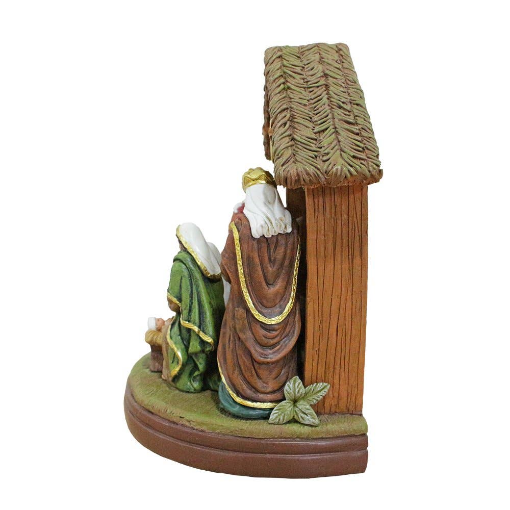 Radiant Nativity Scene Handcrafted Statue Figurine