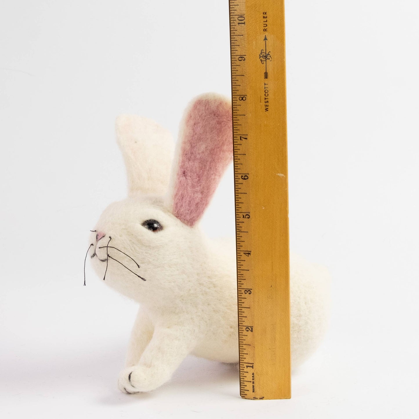 Toys - White Bunny - Small, Medium and Large: M