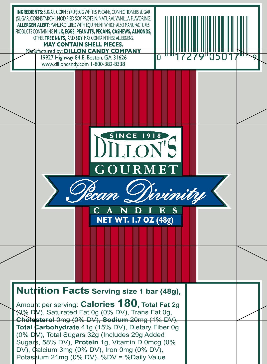 Pecan Divinity, 1.7 oz Snack Bar