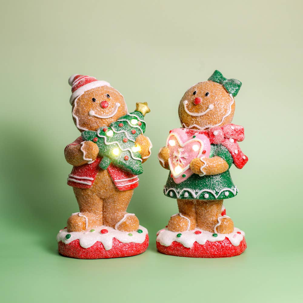 Gingerbread Man Tree with LED Lights