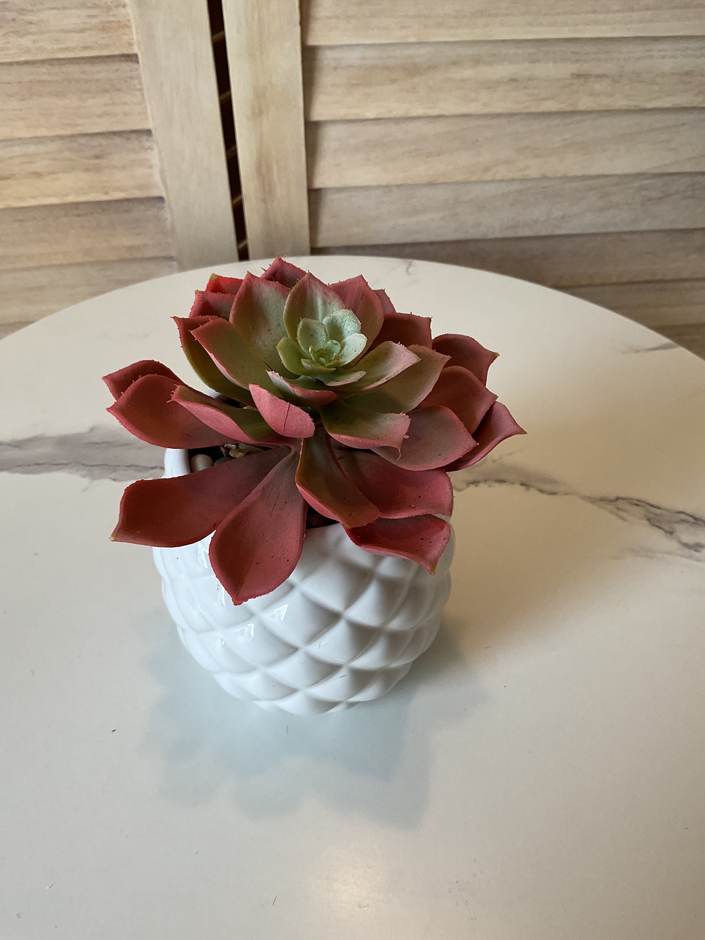 Artificial White Vase