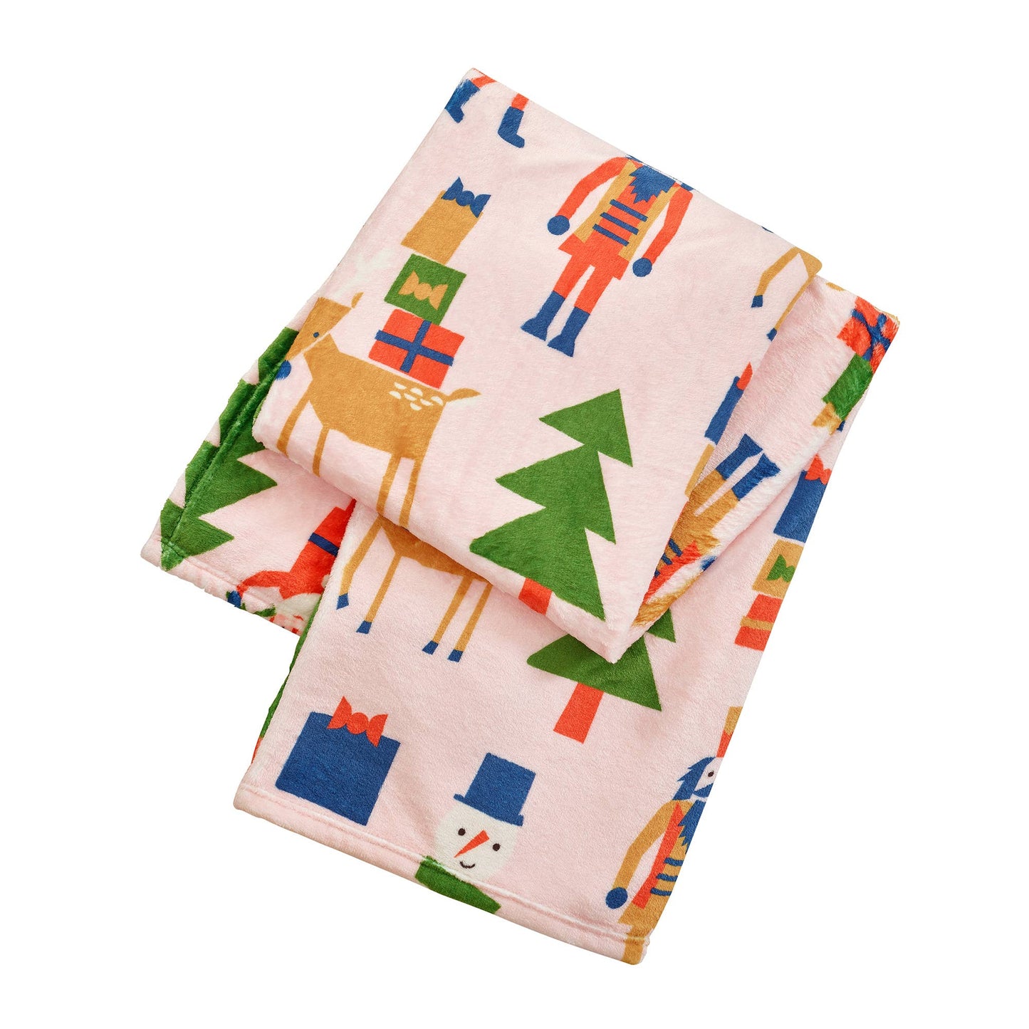 Holiday Characters Printed Plush Blanket - Ampersand