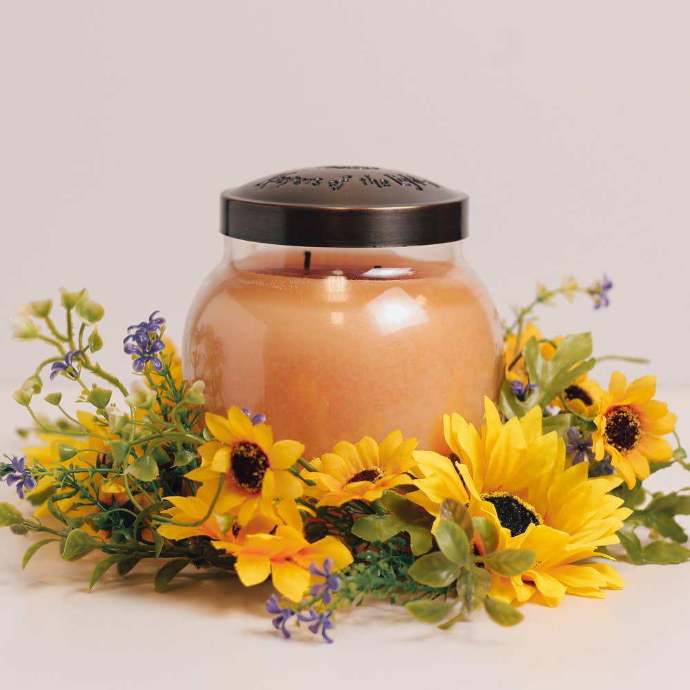 Sunflower Wreath Candle Ring