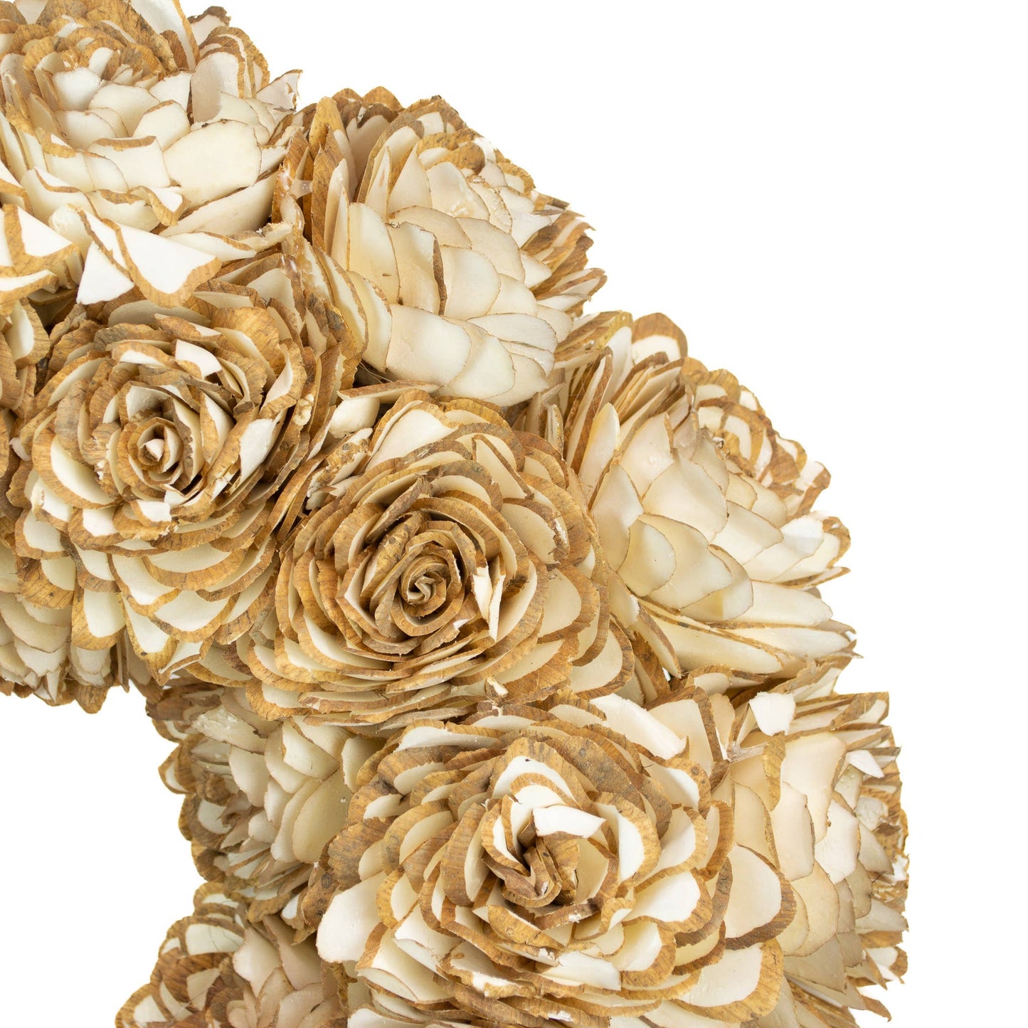 Shola Cottage Rose 18" Natural Wreath