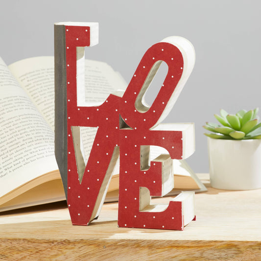 Cutout books, gift for mom, shelf sitters, book lovers: LOVE