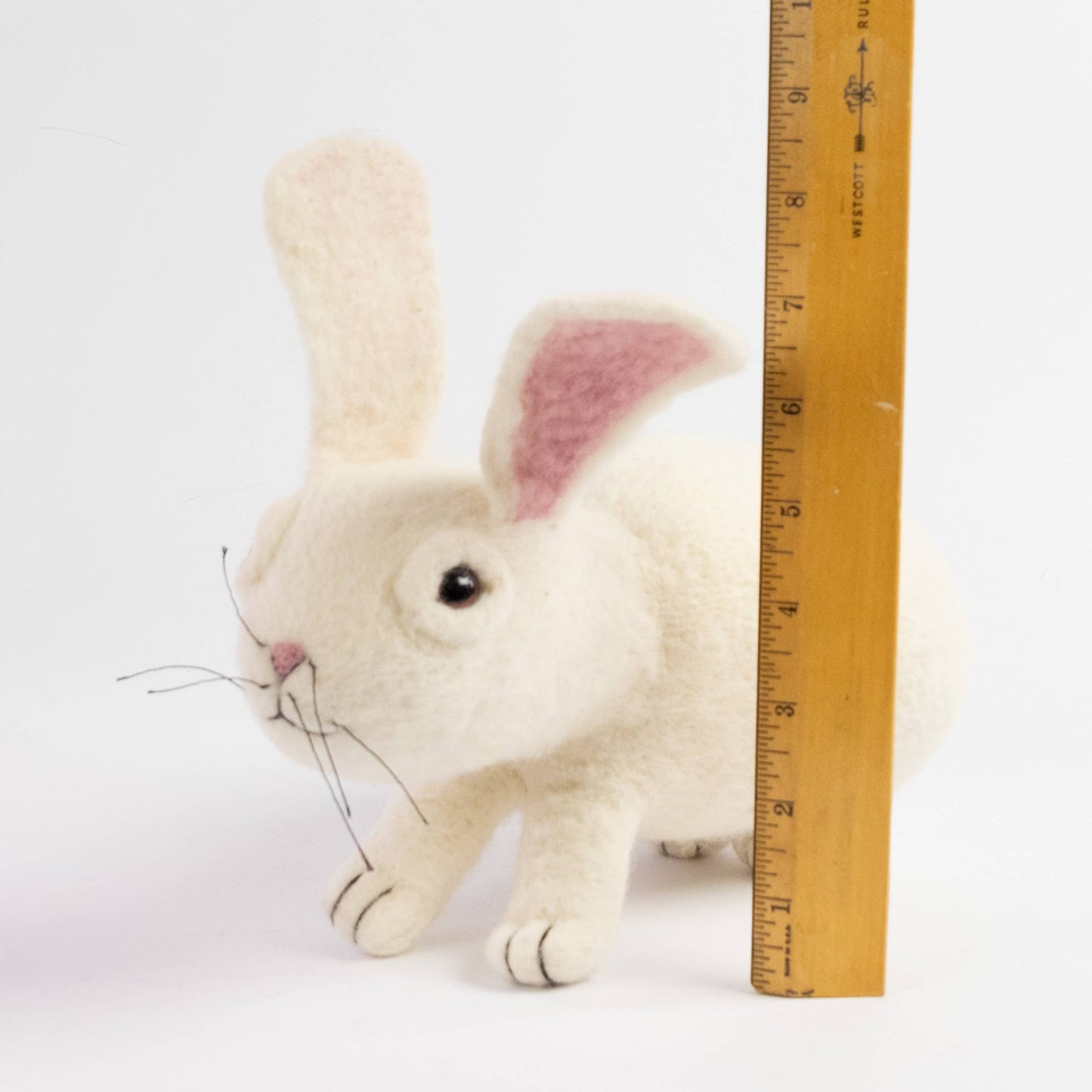 Toys - White Bunny - Small, Medium and Large: M