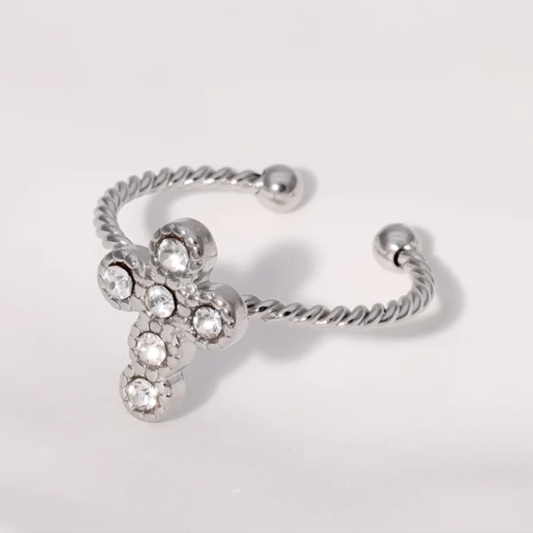 Stainless Steel Cross Ring | Christian Jewelry