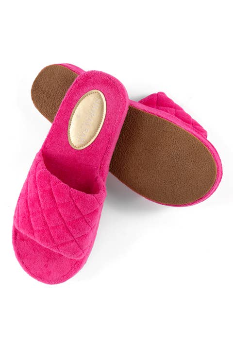 SOL POOL SLIDES, FUCHSIA: Medium