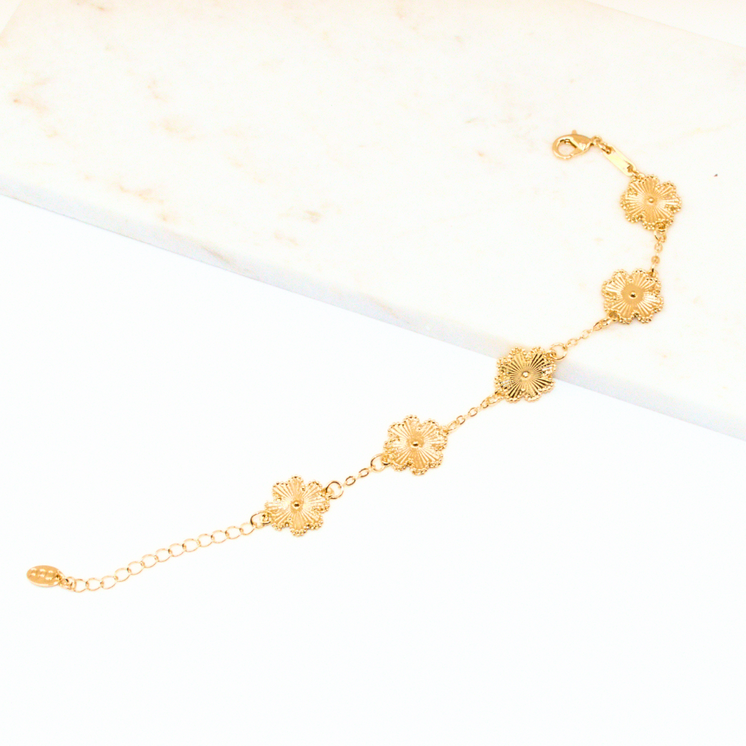 Clover Stainless Steel
 Charm Bracelet | Bracelets for Women