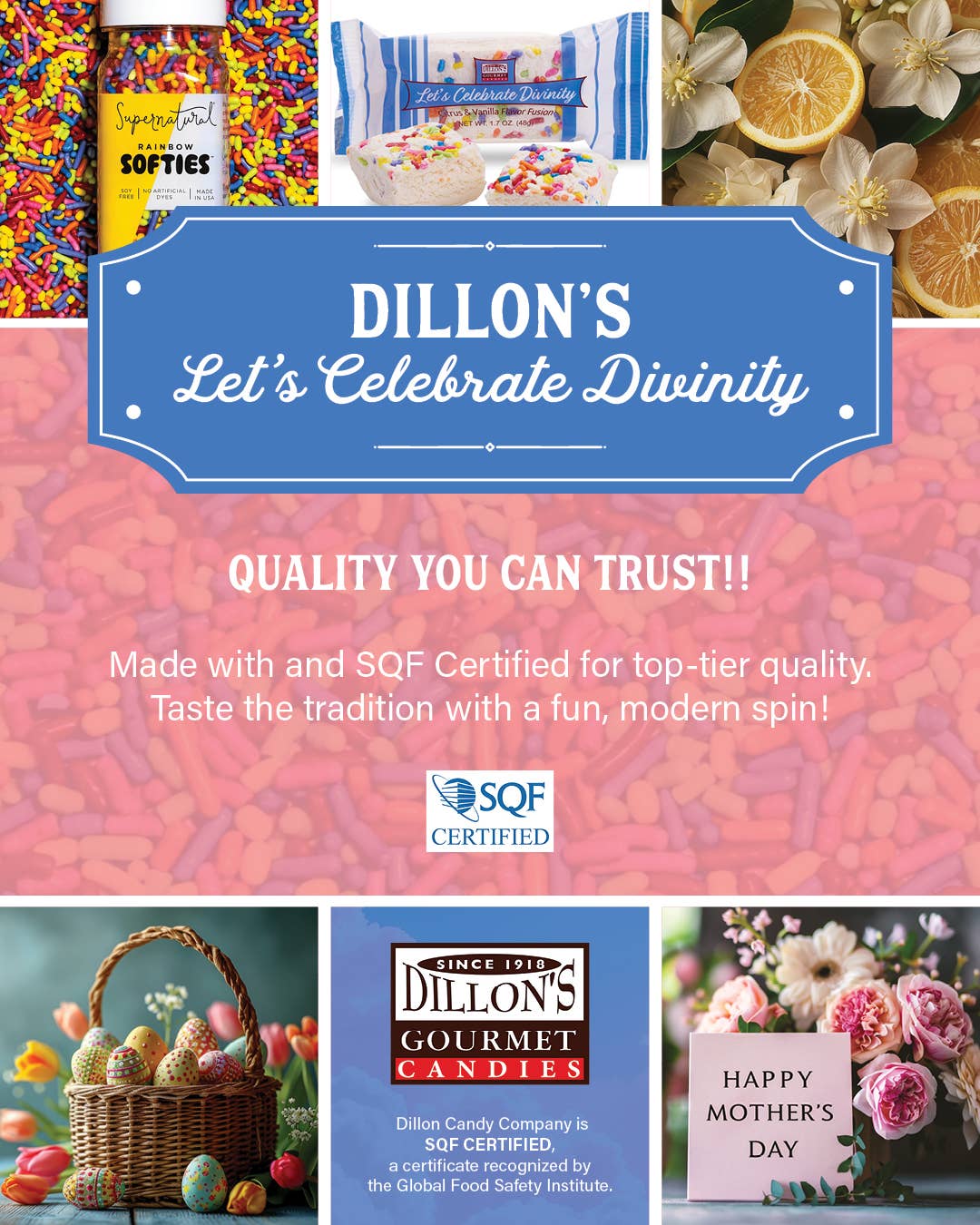 Let's Celebrate Divinity, 1.7 oz Snack Bar