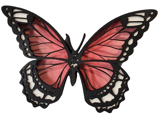 Pink Butterfly: Shelf Sitter