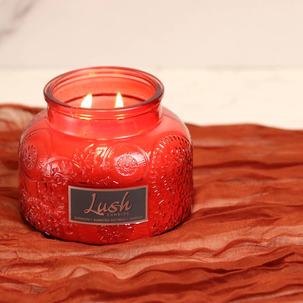 Lush Candle (20oz.) - Saffron Sumatra Nutmeg Vanilla