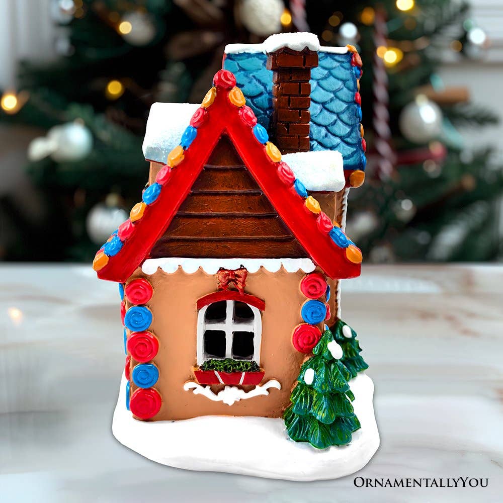 Whimsically Sweet Gingerbread Home Lighted Christmas Decor