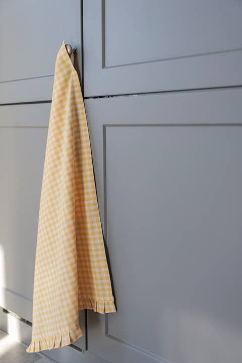 GINA TEA TOWEL: Black