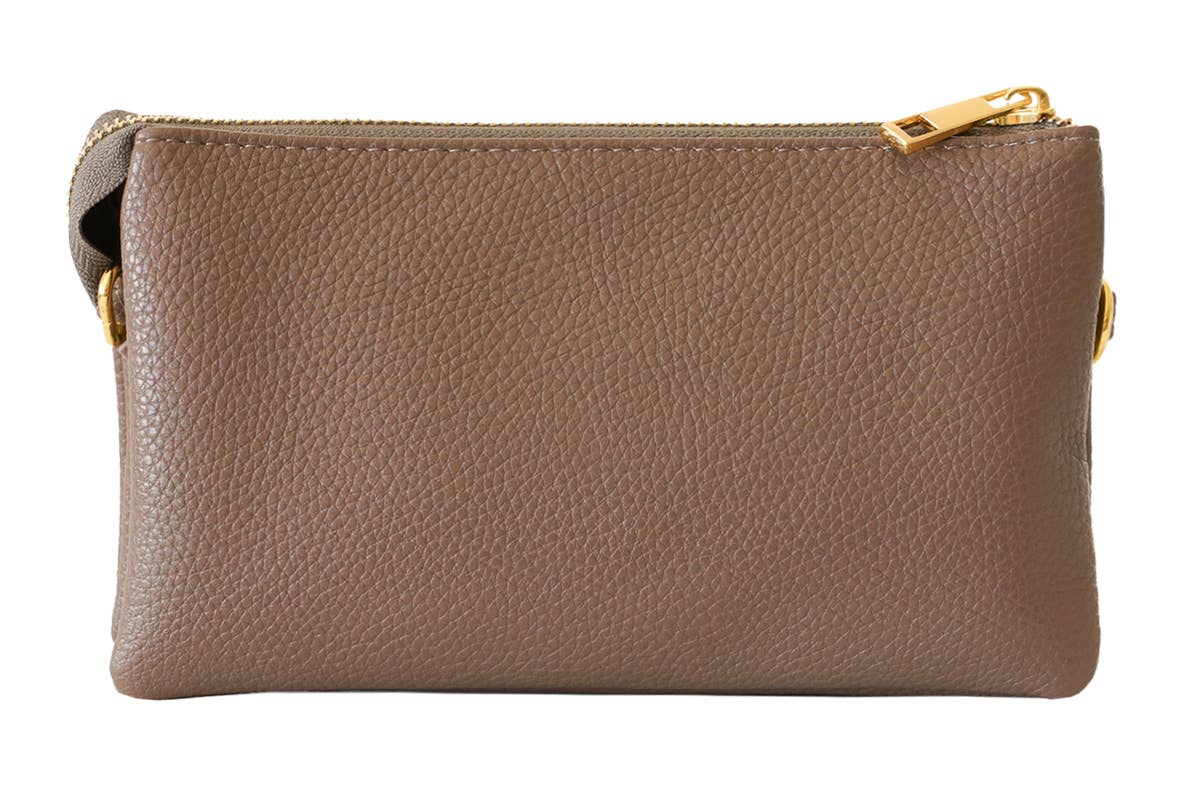 Stylish Lightweight Crossbody Organizer Bag: Light Silver