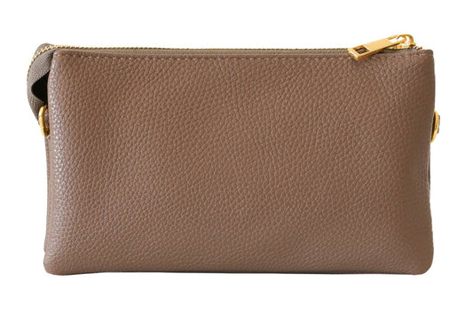 Stylish Lightweight Crossbody Organizer Bag: Khaki