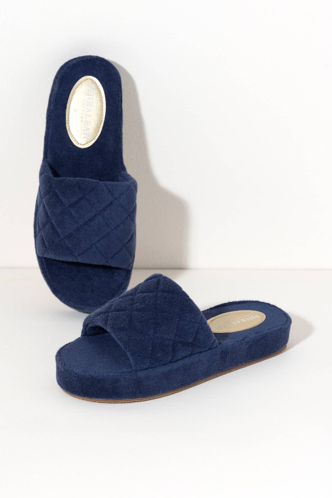 SOL POOL SLIDES, NAVY: Extra Large
