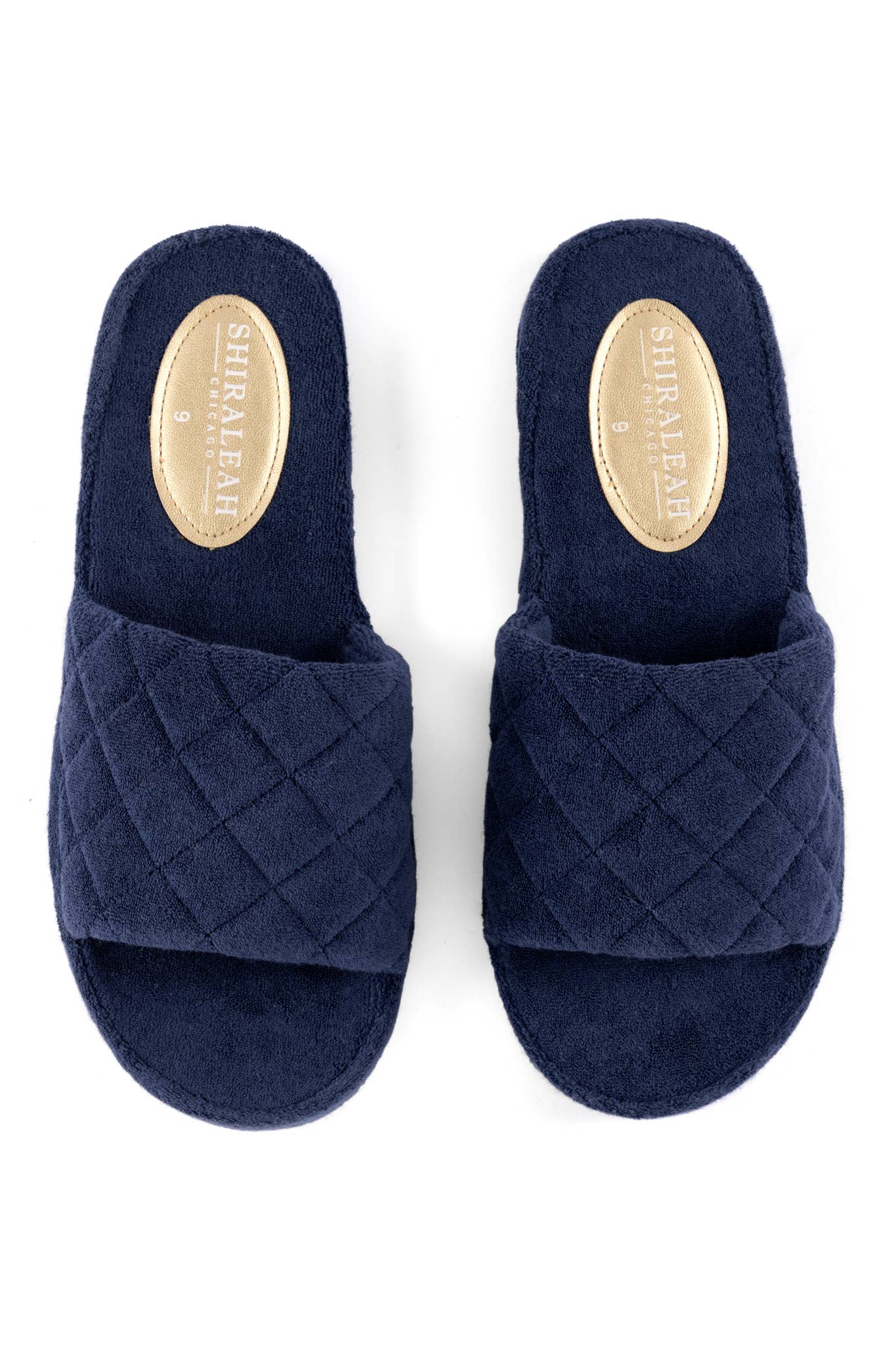 SOL POOL SLIDES, NAVY: Medium