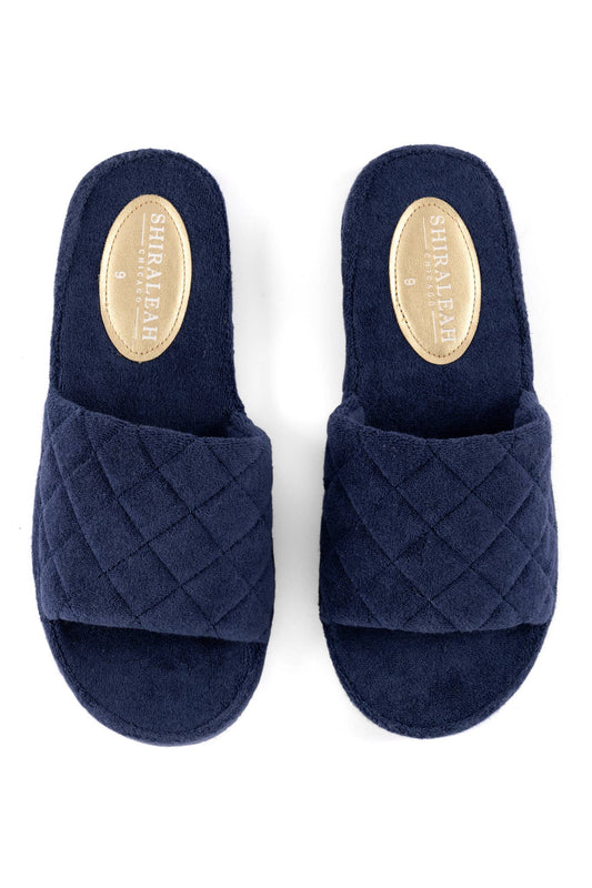 SOL POOL SLIDES, NAVY: Large