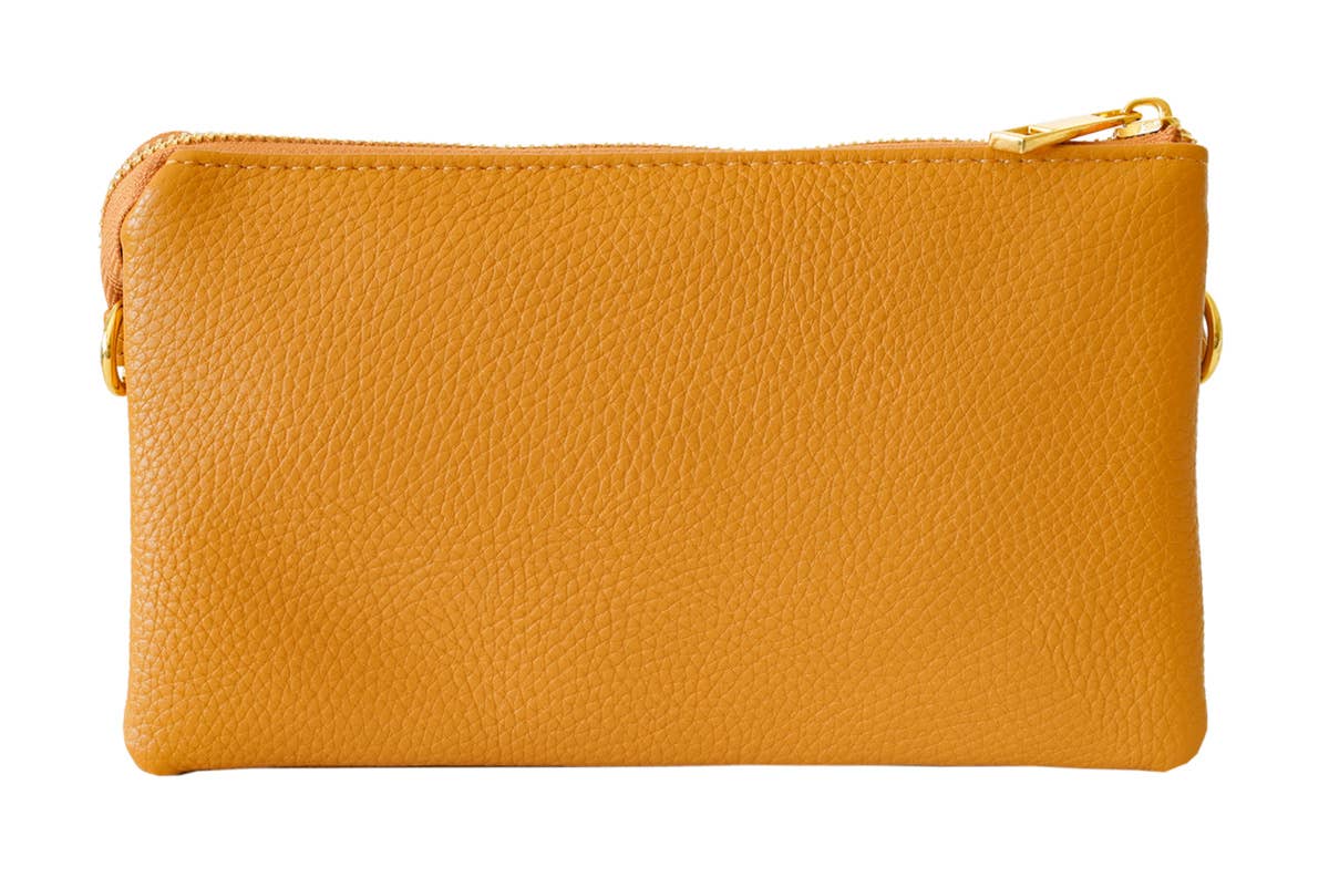 Stylish Lightweight Crossbody Organizer Bag: Metallic Pink