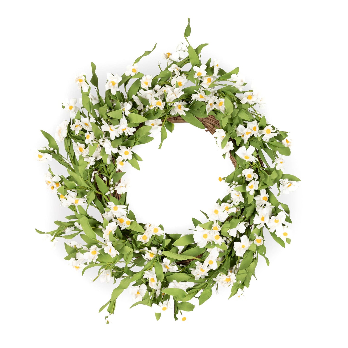White Daisy Wreath - 22 Inch
