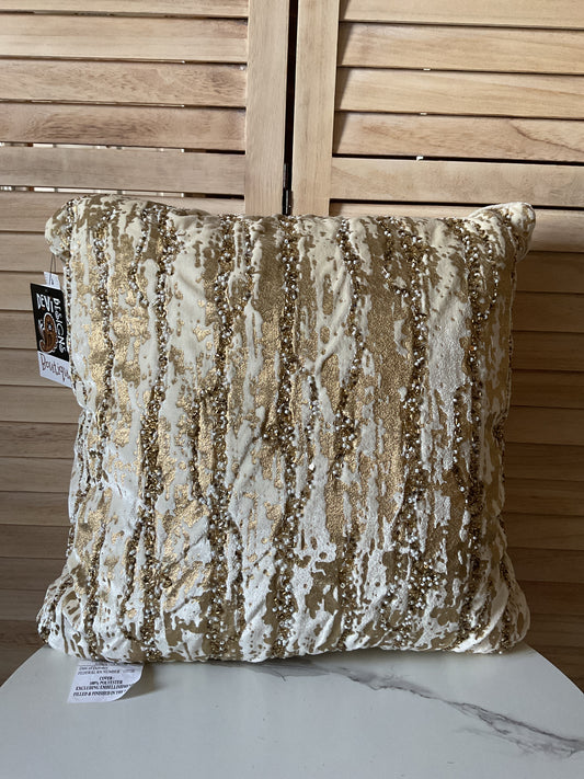Uptown Bead Velvet Pillow