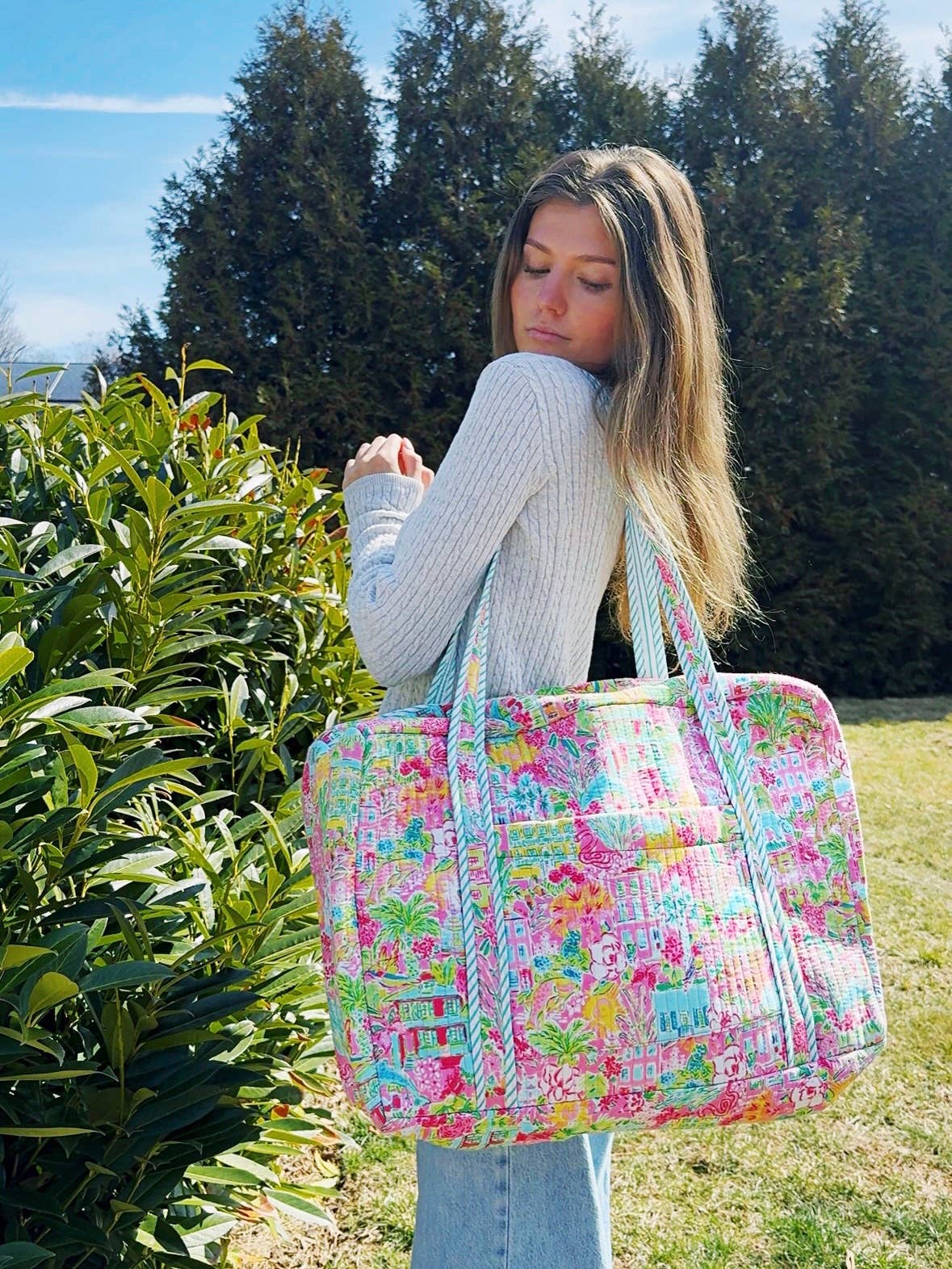 Quilted Duffle Bag | Weekender Travel Bags | Southern Town