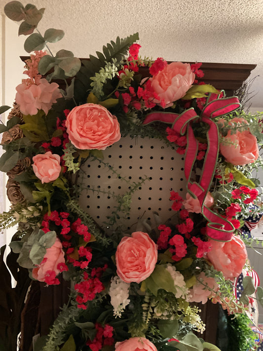 Pleasantly Pink Wreath