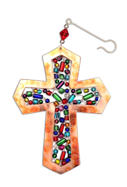 Colorful Cross Ornament