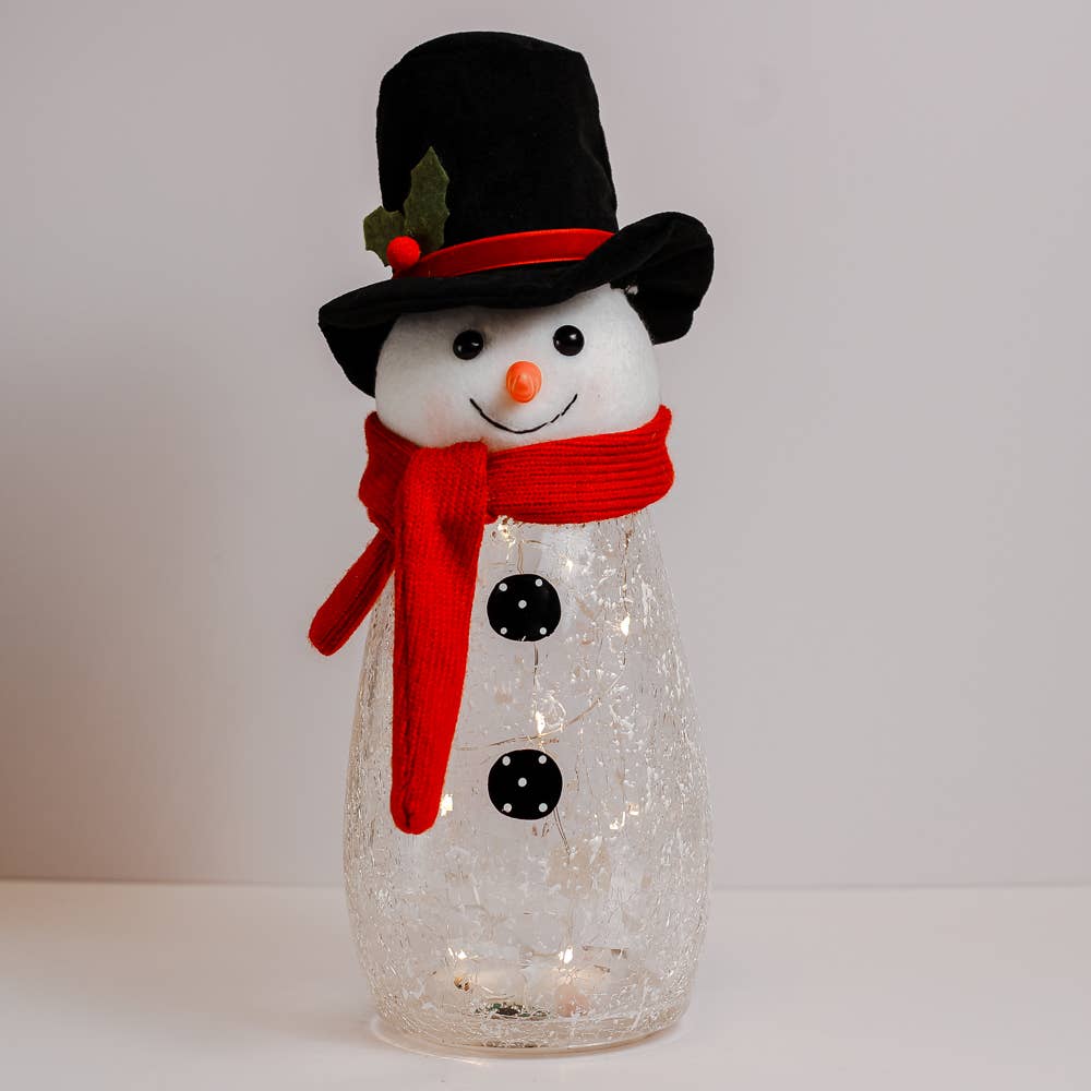 Snowy Top Hat Plush w/ LED String Lights