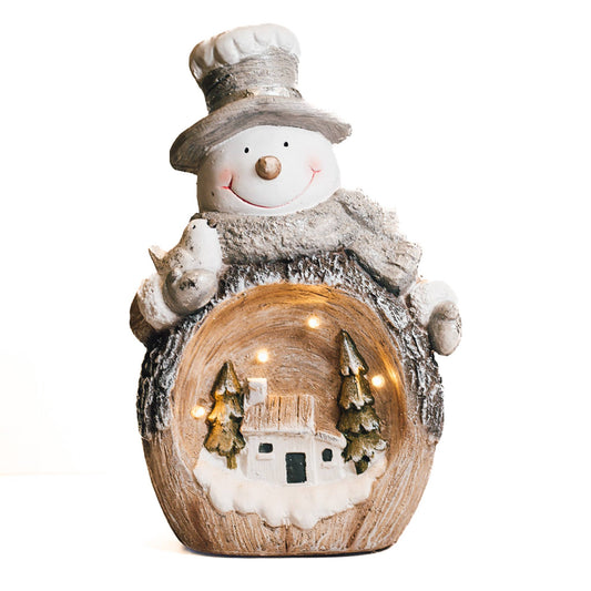 Polar Snowman with LED Lights