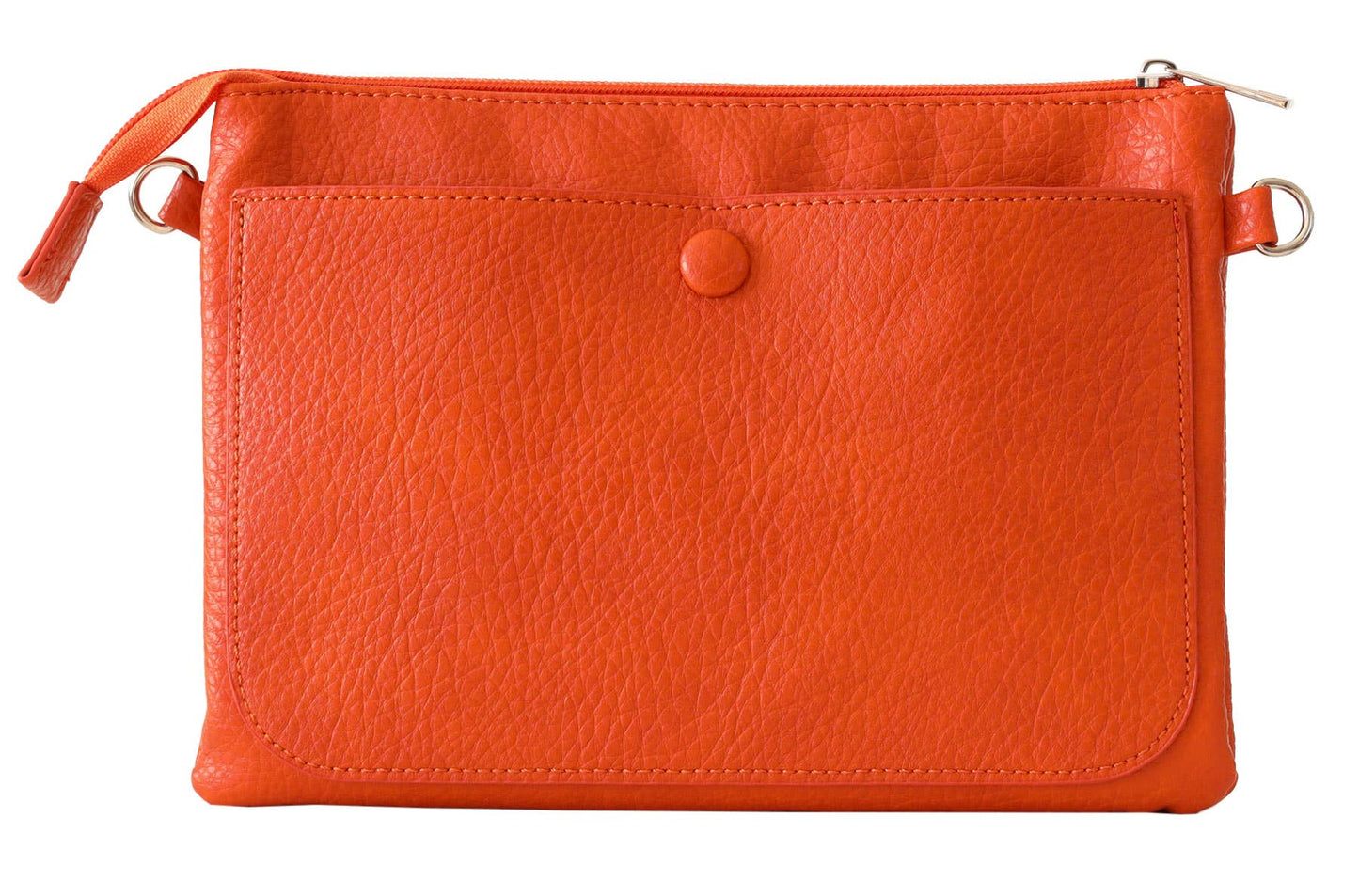 Versatile Vegan Leather Crossbody Bag: Blush