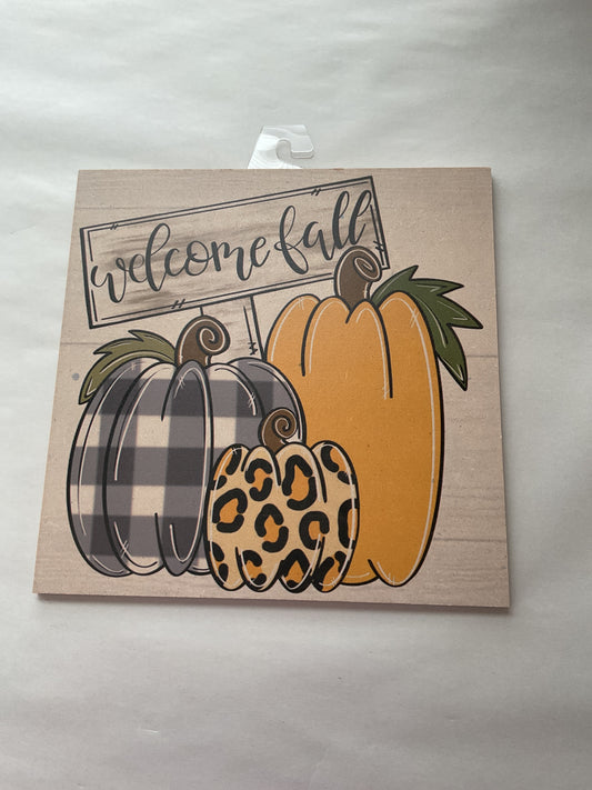 Fall Sign Pumpkins