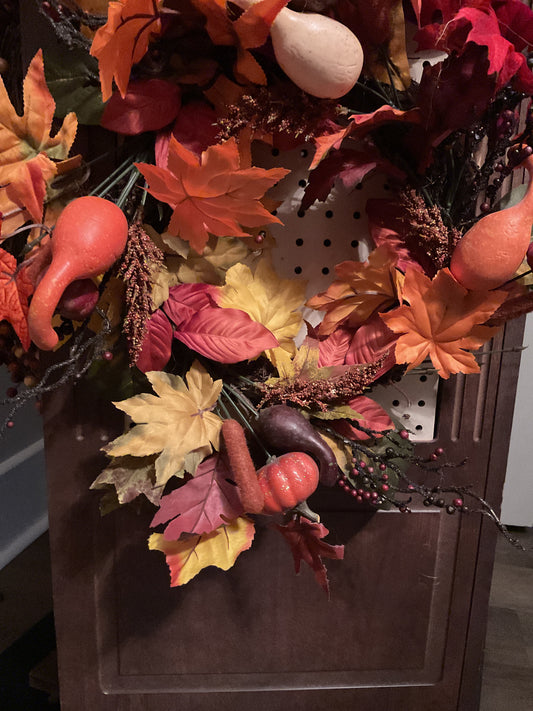 Fall Cattail Wreath