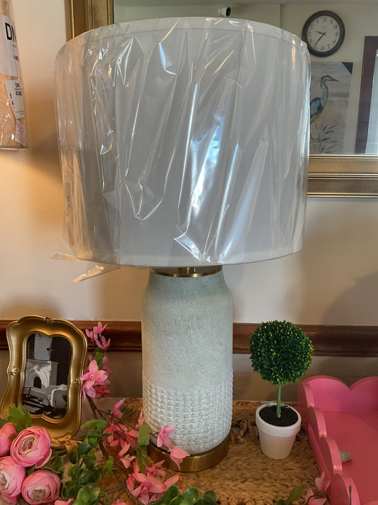 Gold and Grey Ceramic Modern Lamp