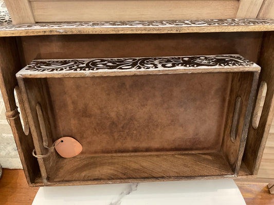 Carved Tray Set