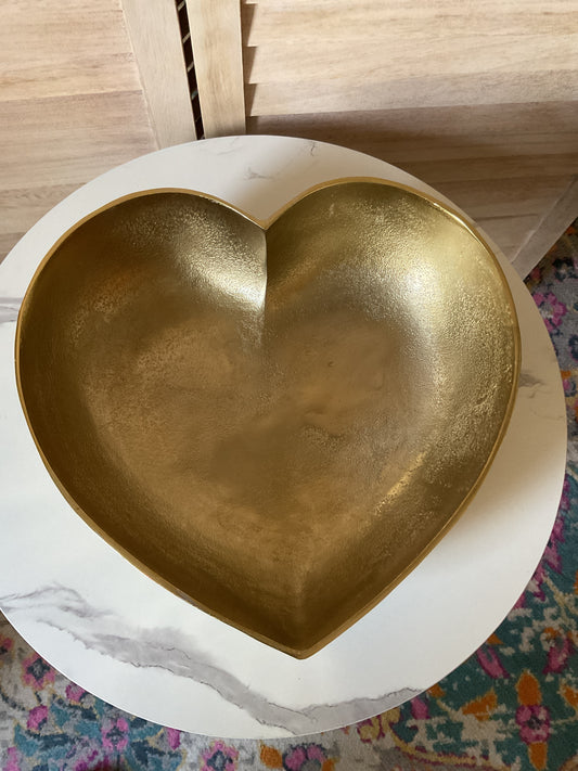 Gold Heart Bowl
