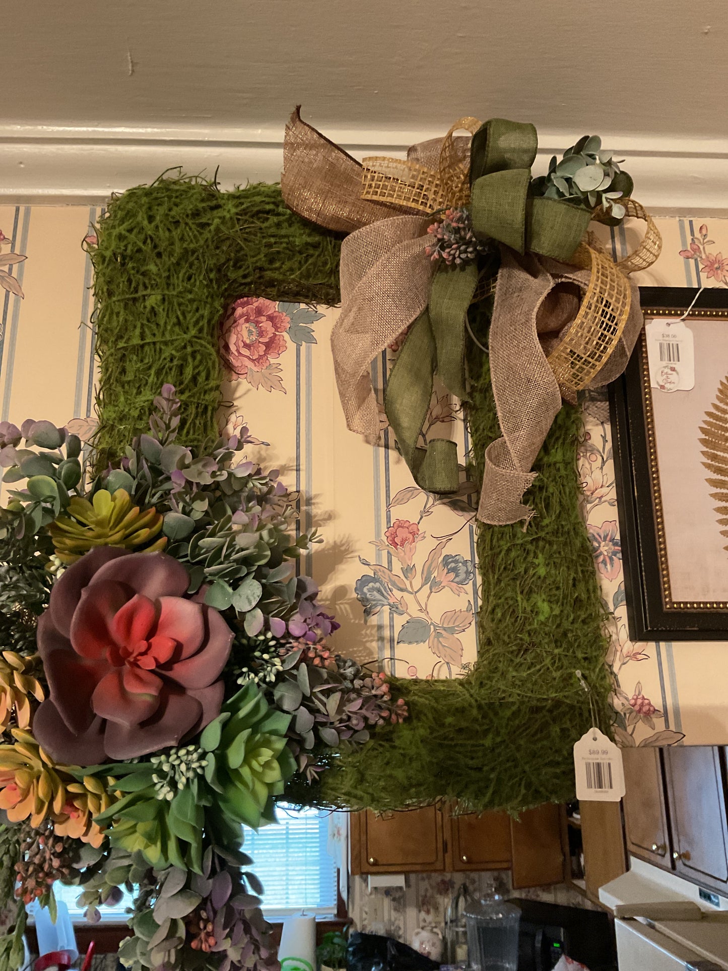 Rectangular Succulent Wreath