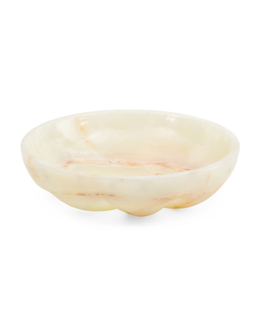Solid Onyx Fluted Bowl