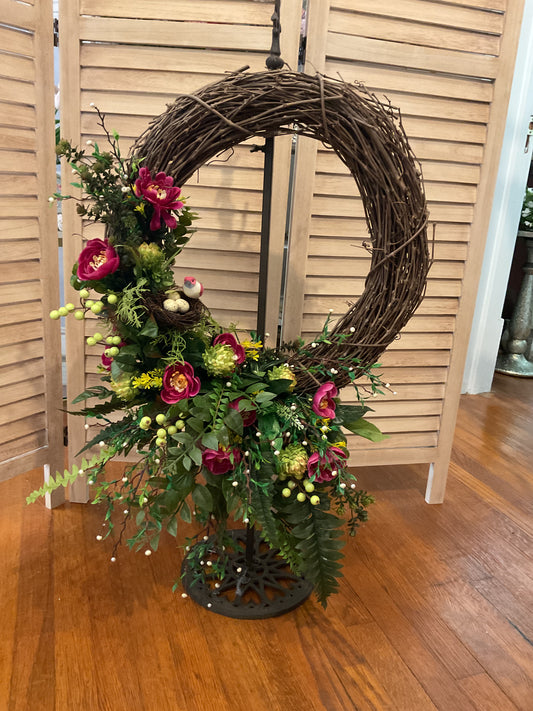 Bird’s Nest Grapevine Wreath