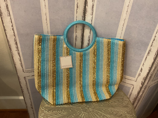 Blue and Gold Shiraleah Bag