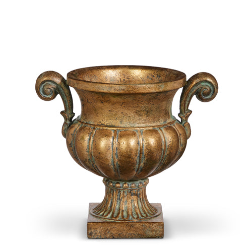Distressed Handle Urn - 9.75"